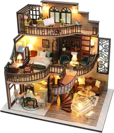 domek-dla-lalek-drewniany-led-pietrowy-retro-model-do-zlozenia-diy-meble
