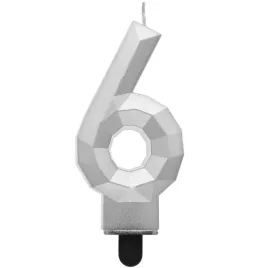 swieczka-na-tort-cyfra-6-diament-srebrna-godan-76-cm