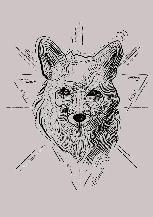 lis-szary-plakat-30x40-cm