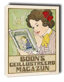 affiche-voor-boons-geillustreerd-magazijn-obraz-na-plotnie-60x80-cm