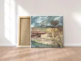 along-the-farm-drive-obraz-na-plotnie-30x30-cm-stan-nowy
