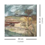 along-the-farm-drive-obraz-na-plotnie-30x30-cm-stan-nowy