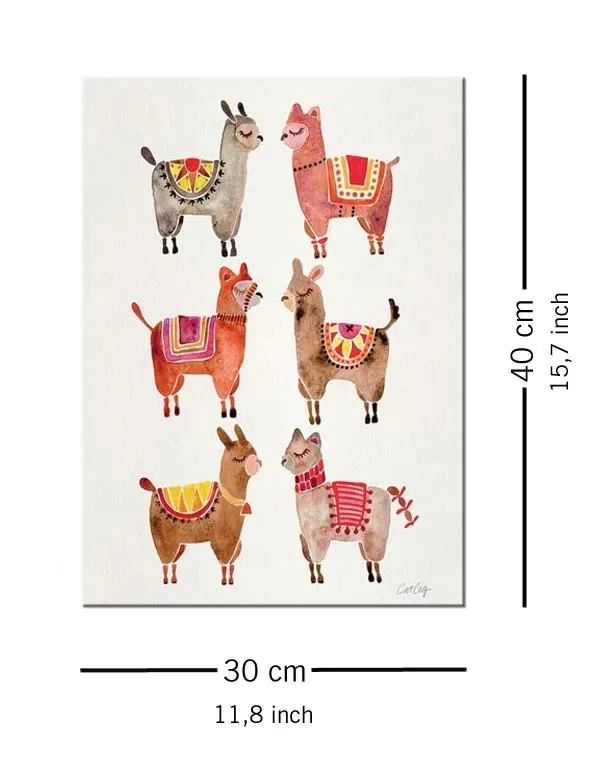 alpacas-obraz-na-plotnie-30x40-cm-stan-nowy