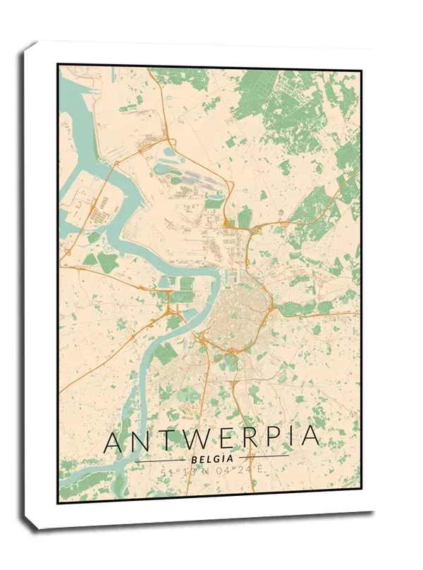 antwerpia-mapa-kolorowa-obraz-na-plotnie-30x40-cm-stan-nowy