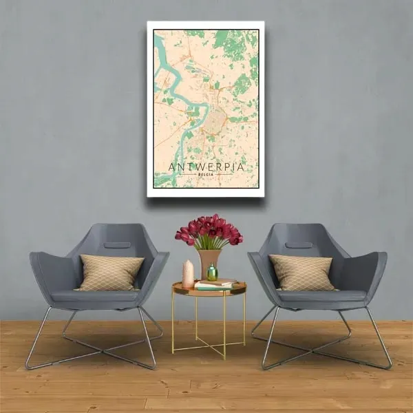 antwerpia-mapa-kolorowa-obraz-na-plotnie-30x40-cm-stan-nowy