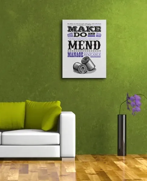 asintended-make-do-and-mend-obraz-na-plotnie-30x40-cm-stan-nowy