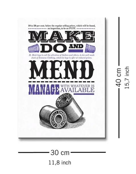 asintended-make-do-and-mend-obraz-na-plotnie-30x40-cm-stan-nowy