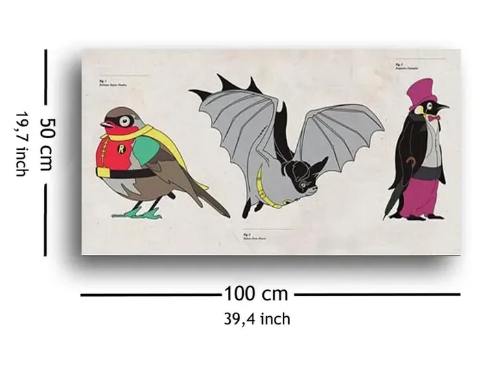 batman-animals-obraz-na-plotnie-100x50-cm-stan-nowy