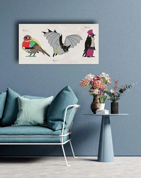 batman-animals-obraz-na-plotnie-100x50-cm-stan-nowy
