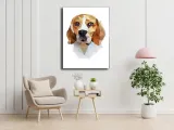 beagle-obraz-na-plotnie-20x30-cm-stan-nowy
