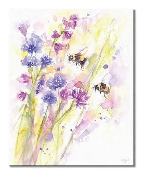 bees-wildflowers-obraz-na-plotnie-40x50-cm-stan-nowy