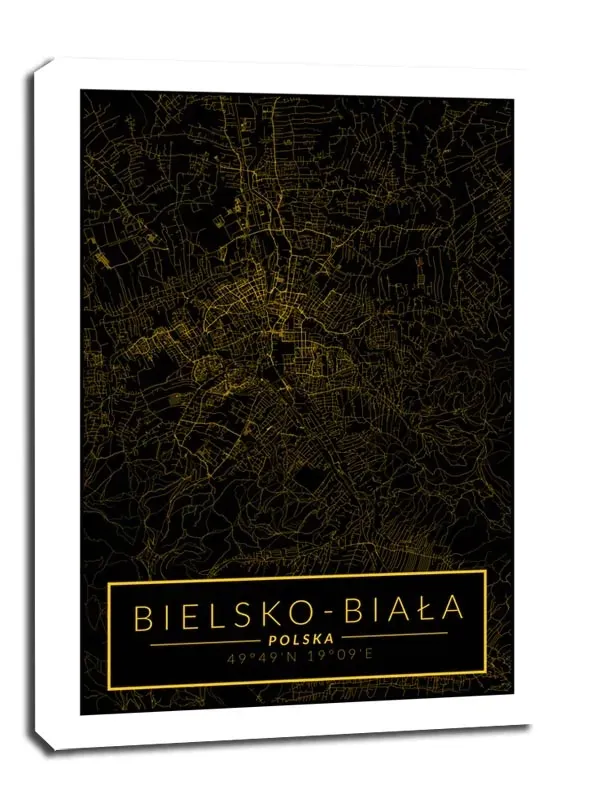 bielsko-biala-mapa-zlota-obraz-na-plotnie-70x100-cm