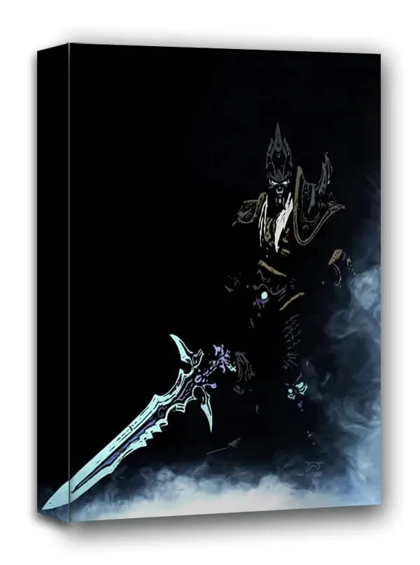 blizzardverse-stencils-arthas-the-lich-king-warcraft-obraz-na-plotnie