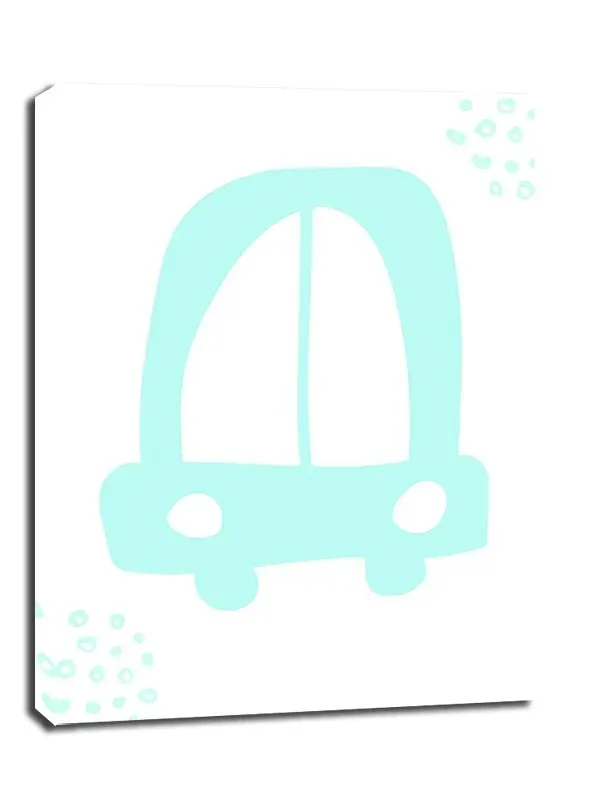 blekitne-auto-obraz-na-plotnie-90x120-cm-stan-nowy