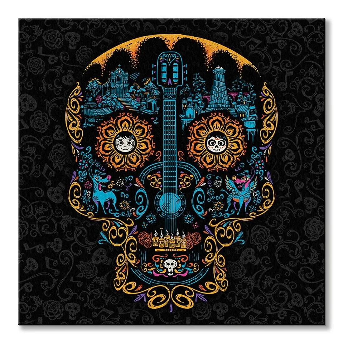 coco-pattern-skull-obraz-na-plotnie-40x40-cm-stan-nowy