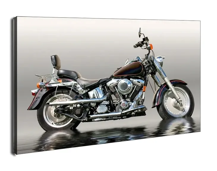 czarny-motocykl-obraz-na-plotnie-90x60-cm