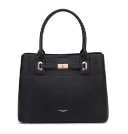 torebka-damska-david-jones-klasyczny-kuferek-shopper-czarna-dlugi-pasek