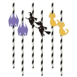 slomki-halloween-z-kotem-czarownicy-mix-6-szt