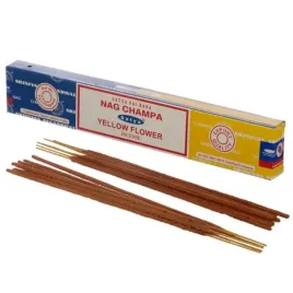 kadzidelka-satya-nag-champa-and-yellow-flower