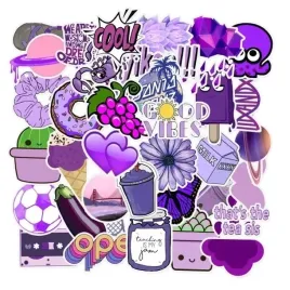 wlepy-fioletowe-mix-naklejki-wodoodporne-50-szt