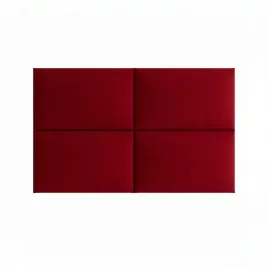 panele-tapicerowane-30x50-cm-welurowe-scienne-czerwone-wezglowie