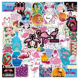 flamingi-mix-zestaw-naklejek-wodoodpornych-50-szt