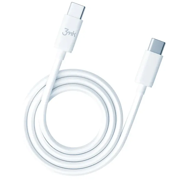 kabel-3mk-hyper-cable-usb-c-usb-c-100w-2m-bialy