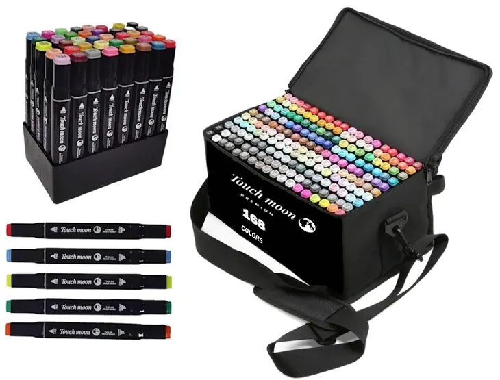 MARKERY ALKOHOLOWE TOUCH ZESTAW PRO 168 TORBA ETUI