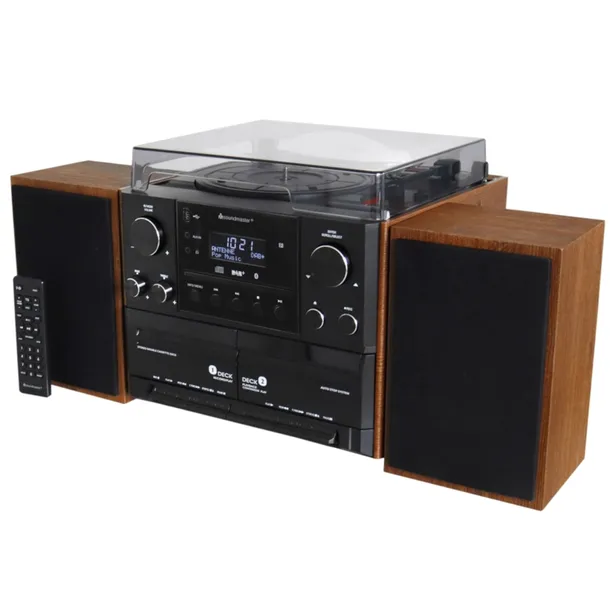 WIEŻA GRAMOFON SOUNDMASTER MCD5600BR 33/45/78 FM BT MP3 2x5W