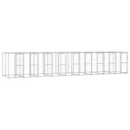 kojec-dla-psa-990x220x180-cm-srebrny