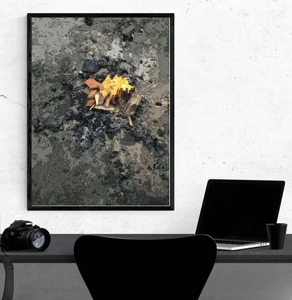 ognisko-plakat-40x50-cm