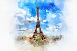 paryz-akwarele-plakat-80x60-cm