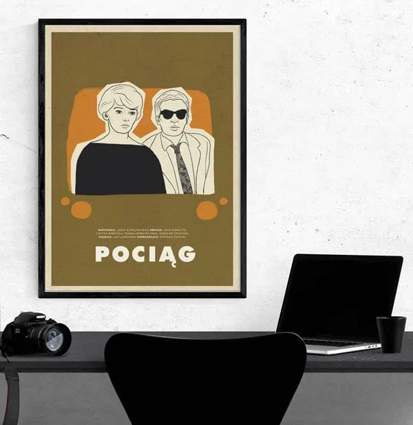 pociag-plakat-50x70-cm