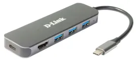 d-link-dub-2333-przewodowa-usb-type-c-szary