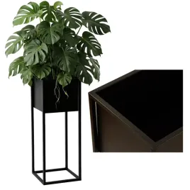 kwietnik-skrzynka-stojak-na-kwiaty-loft-czarny-mat-kwietnik-stojacy-50-cm