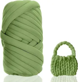 gruba-wloczka-do-rekodziela-wloczka-500g-diy-wloczka-zielona-przedza