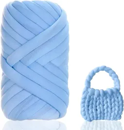 gruba-wloczka-do-rekodziela-wloczka-500g-diy-wloczka-niebieska-przedza