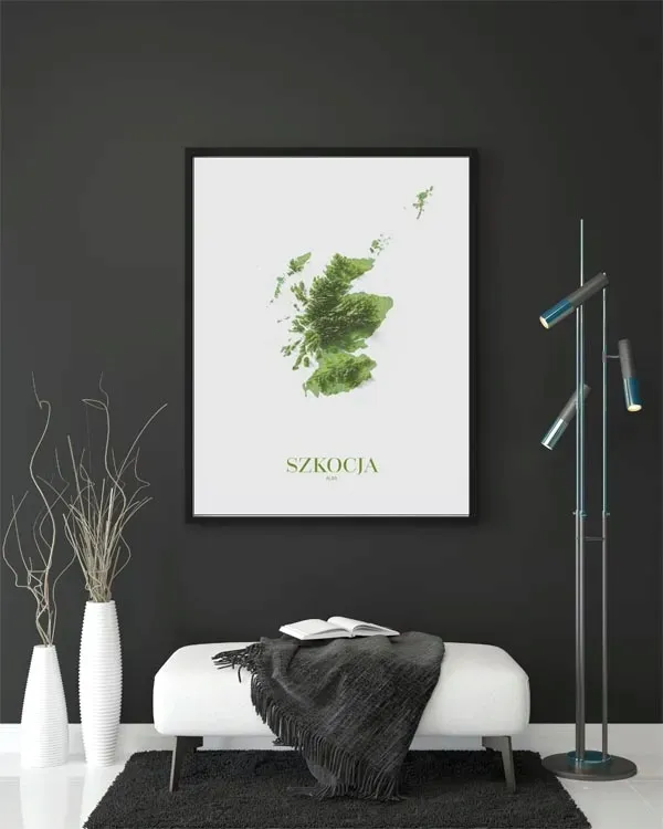 szkocja-mapa-plakat-30x40-cm