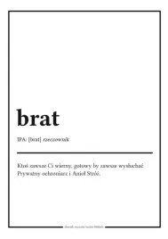 slownik-wyrazow-bardzo-bliskich-brat-plakat-50x70-cm