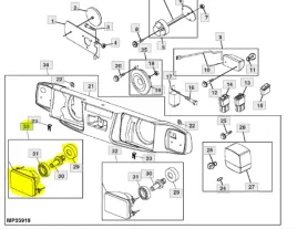 lampa-john-deere-x748-x740