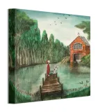 domek-nad-jeziorem-obraz-na-plotnie-30x30-cm