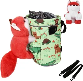 torba-na-kierownice-do-roweru-zielona-motyw-zwierzat-mis-czerwony-lisek