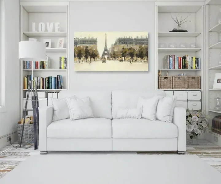eiffel-tower-boulevard-obraz-na-plotnie-100x50-cm-stan-nowy