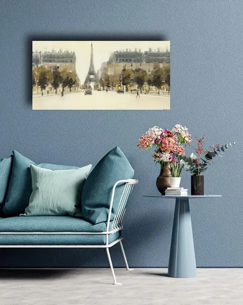 eiffel-tower-boulevard-obraz-na-plotnie-100x50-cm-stan-nowy