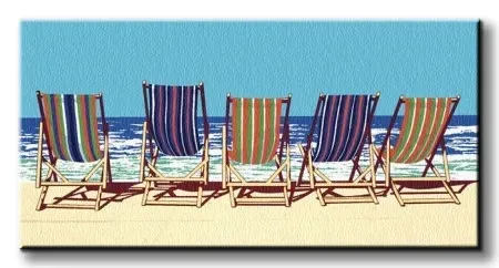 five-deckchairs-obraz-na-plotnie-60x30-cm