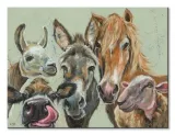 farmyard-selfie-obraz-na-plotnie-40x30-cm-stan-nowy