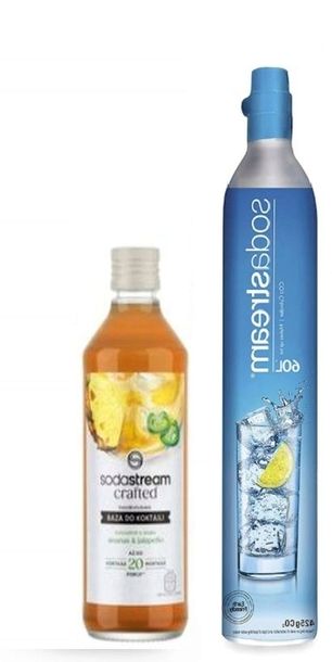 Cylinder z gazem SodaStream butla, nabój CO2 425g + Baza Crafted Jalapeno