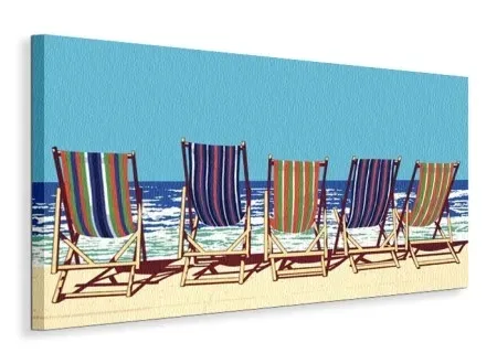 five-deckchairs-obraz-na-plotnie-100x50-cm-stan-nowy