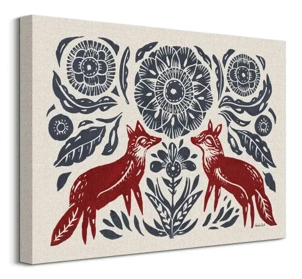 folk-foxes-obraz-na-plotnie-40x30-cm