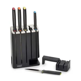 joseph-joseph-zestaw-nozy-slimblock-5-sztuk-z-ostrzalka-czarny